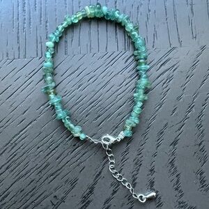 Green apatite adjustable bracelet